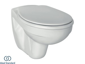 WC suspendu Ideal Standard® Quartz-Eurovit blanc brillant