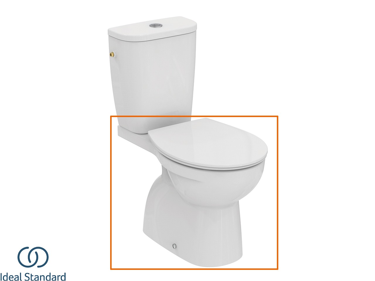 Wc Monoblocco Ideal Standard® Quarzo-Eurovit Scarico Verticale Bianco ...