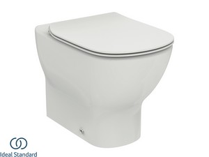 Stand-WC Ideal Standard® Tesi Aquablade Wandbündig mit Sitz Seidenweiß matt
