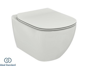 Wc Sospeso Ideal Standard® Tesi Aquablade con Sedile Bianco Seta Opaco