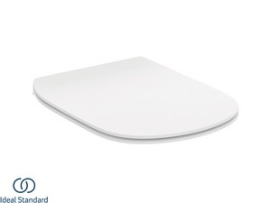 Abattant WC slim Ideal Standard® Tesi Soft-Close blanc soie mat