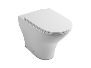 Wandbündiges Stand-WC Aquatech 55,5 cm Rimless Weiß Glänzend