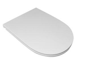 AQUATECH SOFT-CLOSE TOILET SEAT 55,5 cm GLOSSY WHITE