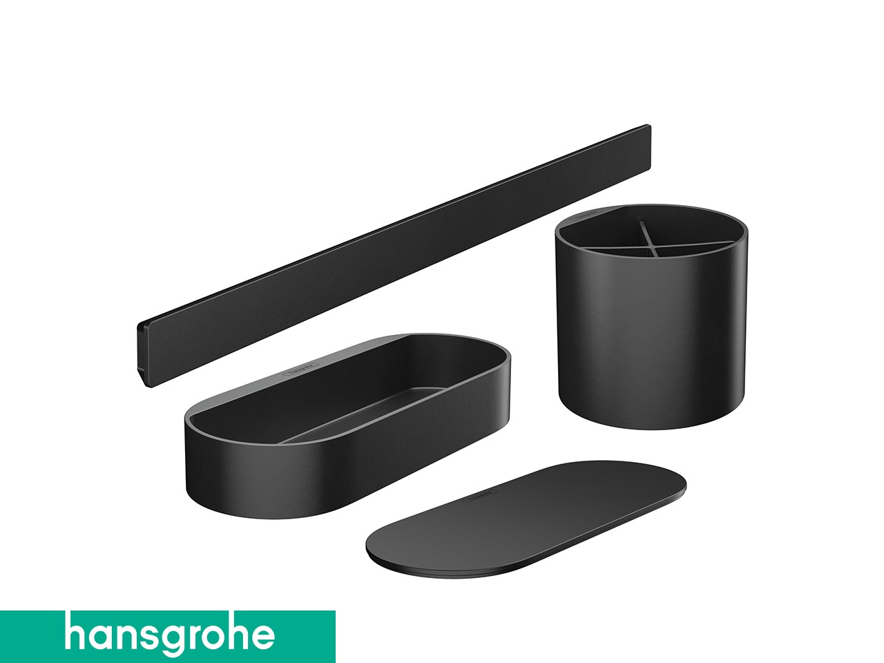HANSGROHE® WALLSTORIS BATHROOM KIT MATT BLACK Iperceramica