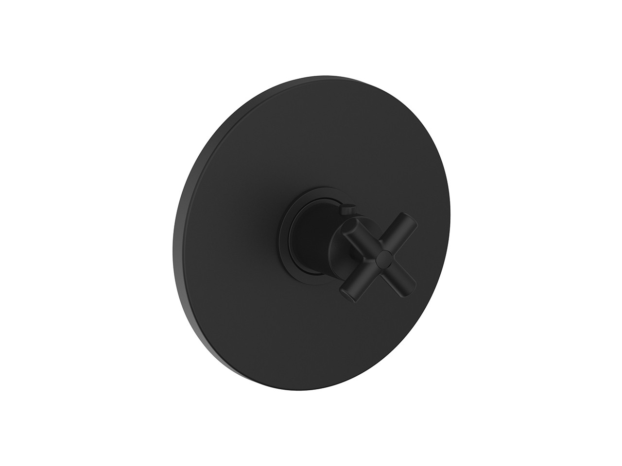 Miscelatore Doccia Termostatico Nero - Rubinetto Da Muro Con Sicurezza 38°C, Design Rotondo - Foto 4