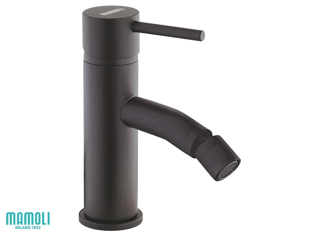 Exagonshop Rubinetto lavabo monocomando nero opaco con flessibili