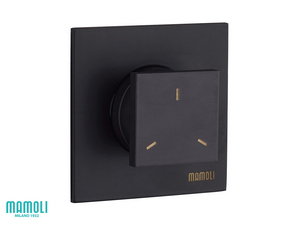 Mitigeur monocommande de douche encastrable avec inverseur 3 voies Feel noir mat