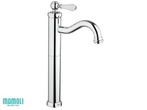 Waschtischarmatur hoher Auslauf Toscana ohne Abfluss chrom