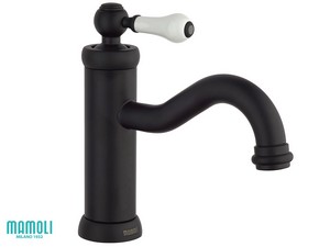 Mitigeur monocommande lavabo Toscana sans bonde noir mat