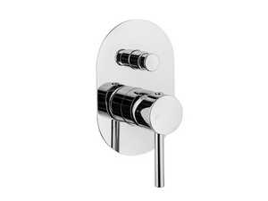 BUILT-IN SHOWER PLATE MIXER WITH DIVERTER CHROME STELO