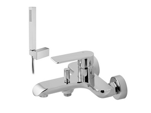 WANNENARMATUR FÜR WANDMONTAGE PINK CHROM