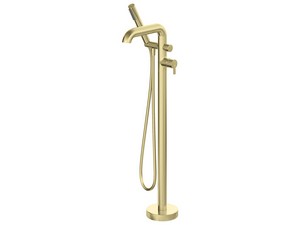 SILIA FREESTANDING BATH MIXER BRUSHED GOLD FINISH