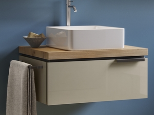 Schublade Touch 70xH26 cm Graubeige glänzend