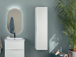 Modula Wall Column cm. W36xD25xH138 Matt White