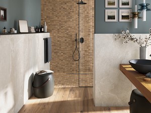 Mosaïque Brentwood Honey 29,9x32,8 grès cérame effet chêne ambré