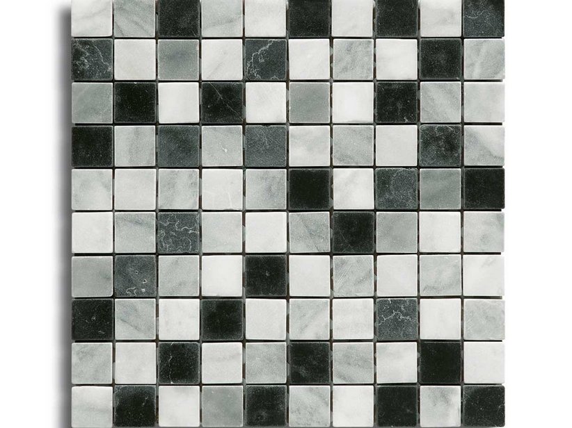 Mosaik aus Marmor Cesena Nero Mix 30,5x30,5