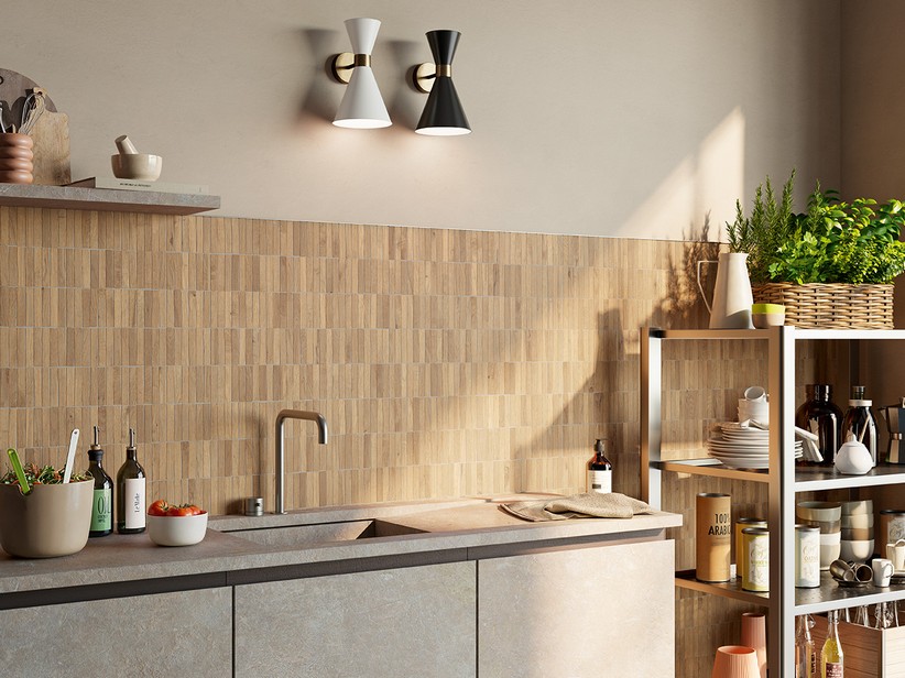 Wood-Effect Porcelain Stoneware Wall Kitchen Tile - Freeport