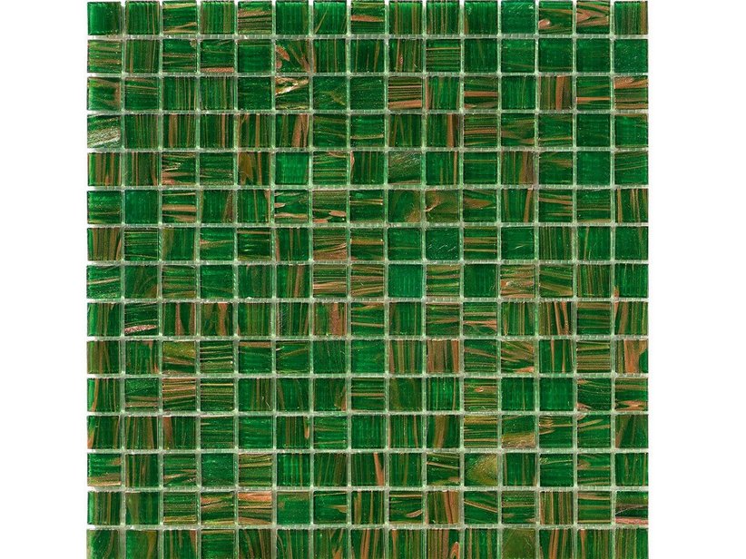 Mosaico Vetro Gold Smeraldo 32,5X32,5 Verde