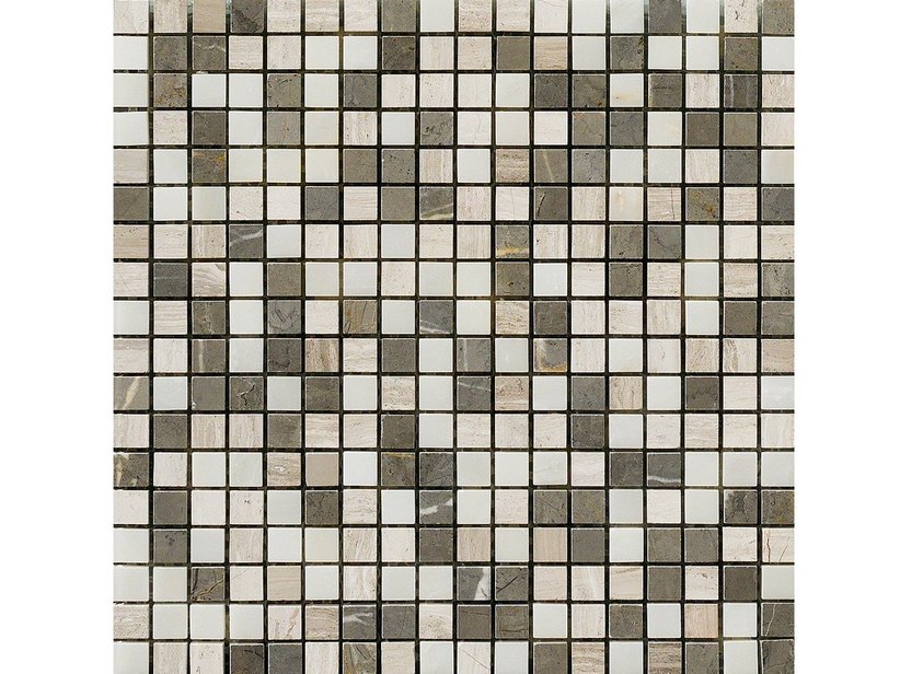 Mosaik aus Marmor Persia Melange New 30,5X30,5 Beige-Weiss