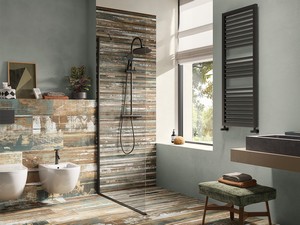 Urban Forest Mix Stick Mosaic 20x120 Porcelain Stoneware with Unvarnished Wood Effect