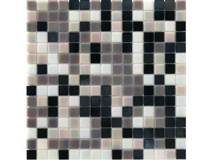 Glasmosaik Perlagrigia 32,5X32,5 Farbmischung Dunkel