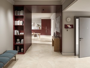 Namibia Sand 60x120 Stoneware Tile with Beige Slate Effect