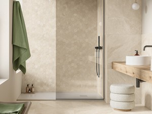 Namibia Sand Esagona 29x27 Mosaic Stoneware Tile, Beige Slate Stone Effect