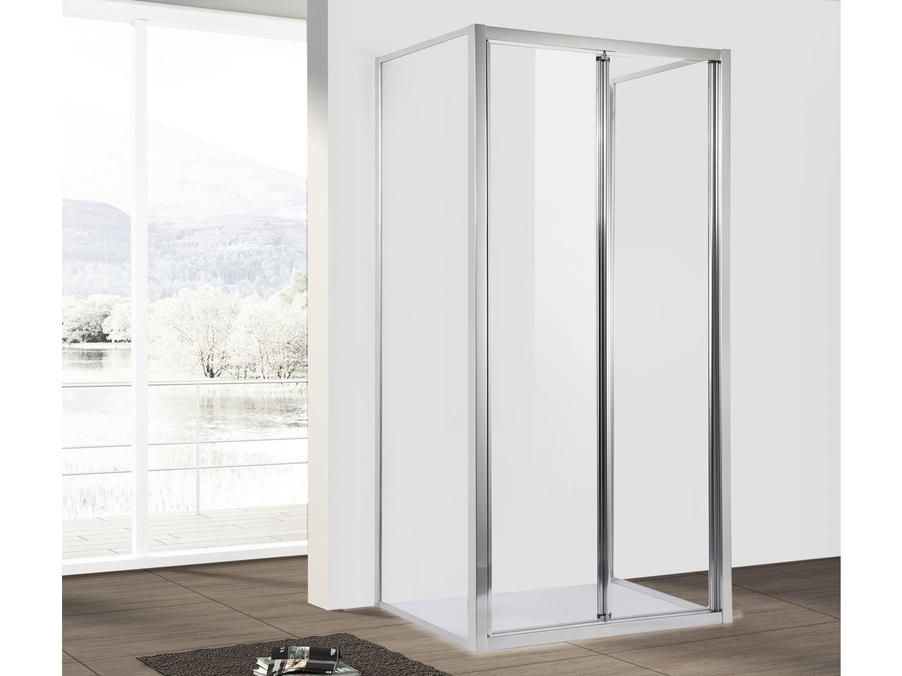 box doccia porta a soffietto
