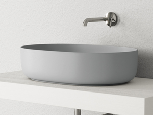 Lavabo à poser Nolita 60x40 gris mat