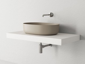 Lavabo à poser Nolita 60x40 noisette mat