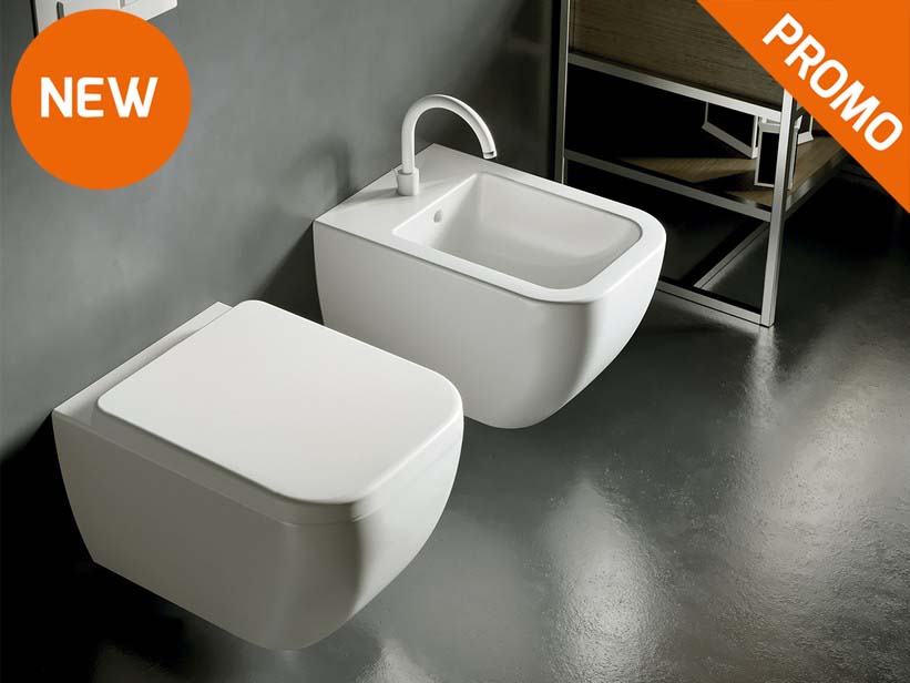 Sanitaires suspendus Ondo Rimless blanc mat