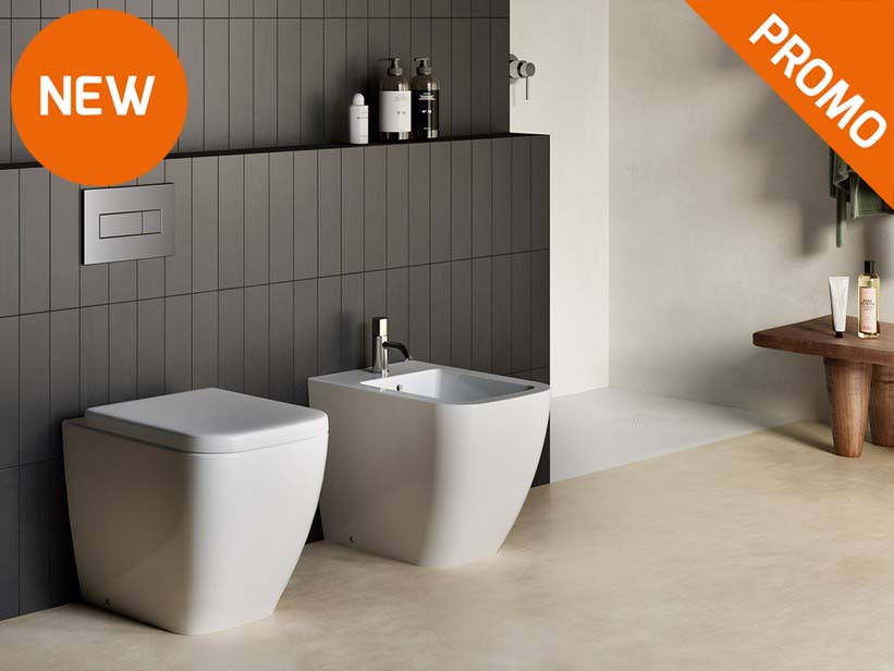 Sanitaires sans réservoir à poser Ondo Rimless blanc mat