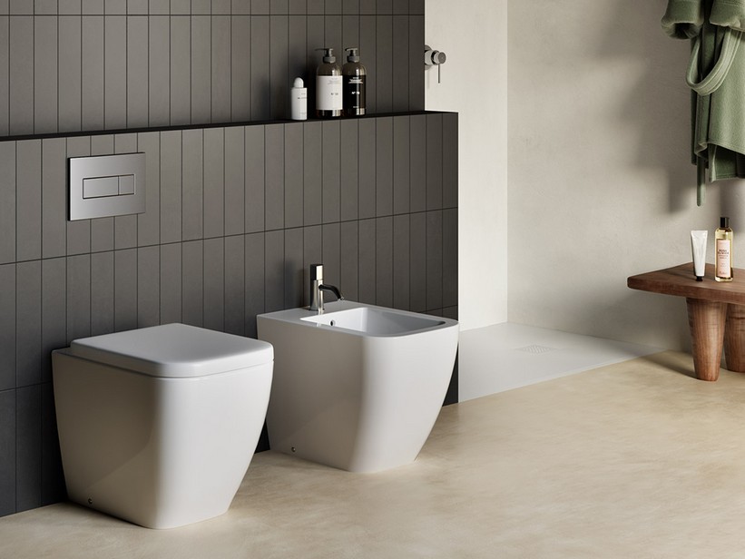 Sanitaires sans réservoir à poser Ondo Rimless blanc brillant