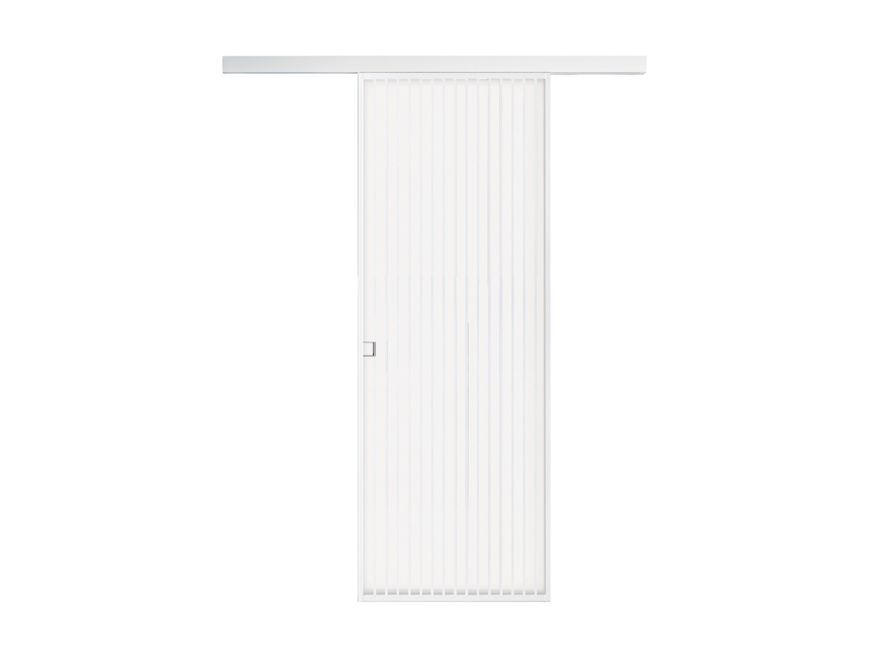 Porta Scorrevole Magical 1200 - Bianco, 90x230 Cm, Binario Invisibile, Apertura Reversibile, Con Maniglia - Foto 4