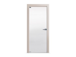 Hinged Door Open Glass with Transparent Glass 60Xh210 cm Sand Left Opening