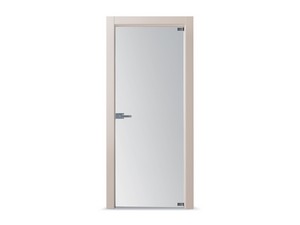 Hinged Door Open Glass with Satin Glass 60Xh210 cm Sand Right Opening