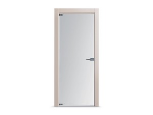 Hinged Door Open Glass with Satin Glass 60Xh210 cm Sand Left Opening