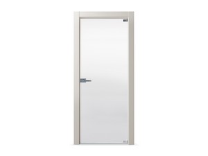Hinged Door Open Glass with Transparent Glass 60Xh210 cm Silk Right Opening