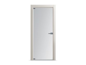 Swing Door Open Glass with Satin Glass 60Xh210 cm Silk Left Opening