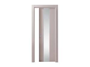 Open-V Sliding Door 60Xh210 cm Powder For Plaster Counterframe Right Opening