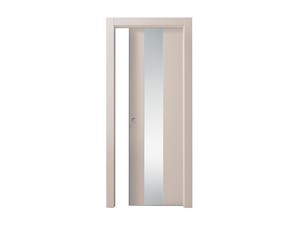 Open-V Sliding Door 60Xh210 cm Sand For Plaster Counterframe Right Opening