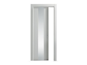 Open-V Sliding Door 60Xh210 cm Silk For Plaster Counter Frame Left Opening