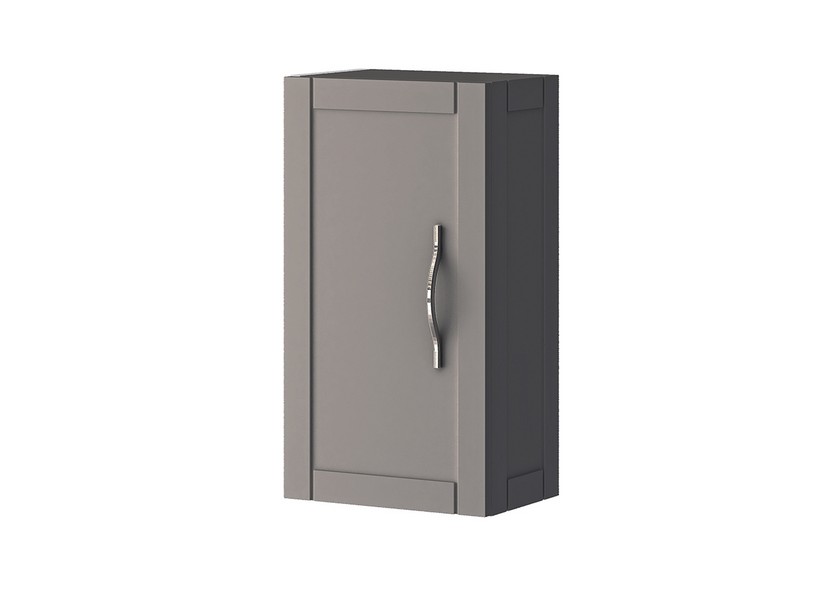 Badezimmer-Hängemöbel CLASSIC 1-türig 55x30 cm Wolkig Grau