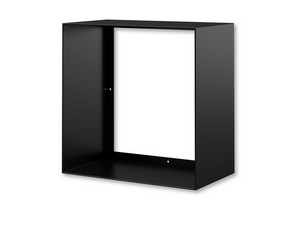 Cube placard salle de bains Noho 35x35 métal noir mat