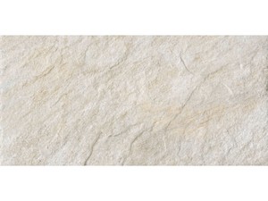 Piastrella Outback Ice 2a Scelta 20,5X41,5 Gres per Esterni Effetto Pietra Bianco