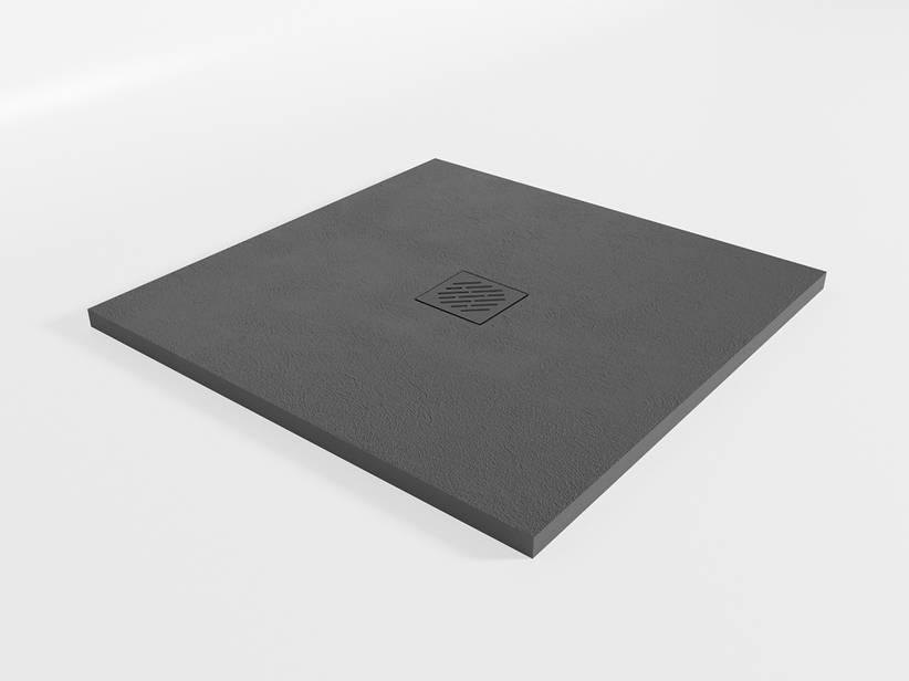 COSMOS SHOWER TRAY 80X80 ANTHRACITE