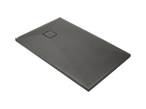 Receveur de douche Correo 120x70 cm résine-granit gris anthracite