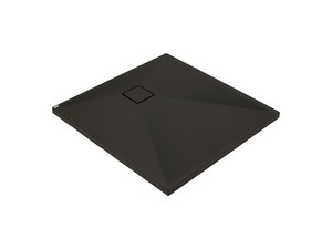 Receveur de douche Correo 80x80 cm résine-granit noir
