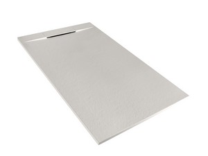 Duschwanne Matic 70x120 cm Harz mit gehämmerter Steinoptik Grau