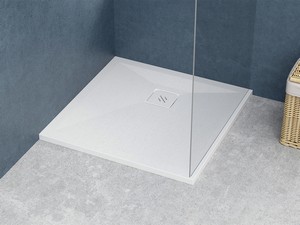 Tao Shower Tray 80x80 H3 cm Resin White